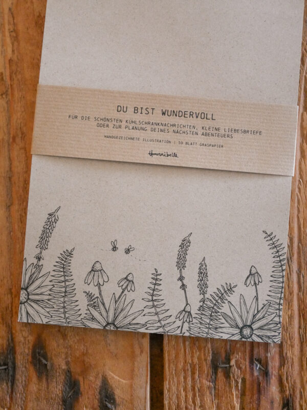 Notizblock Wildblumen
