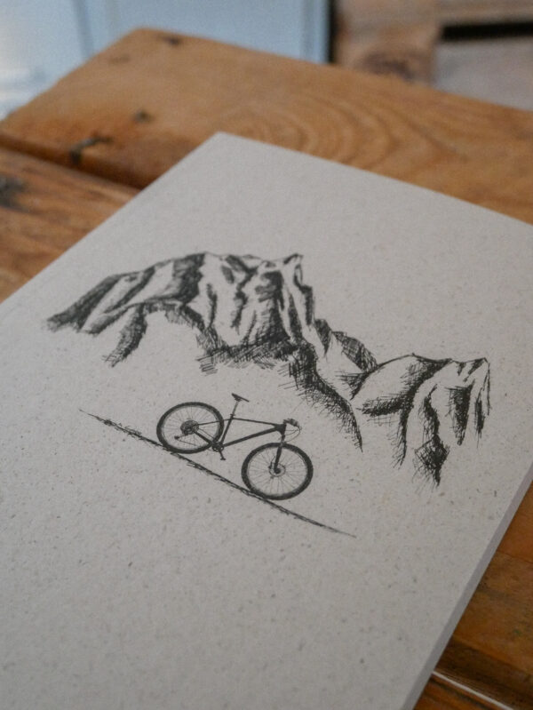 Notizbuch Berge und Rad – Bild 2