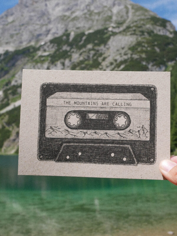 Karte Kassette The mountains are calling