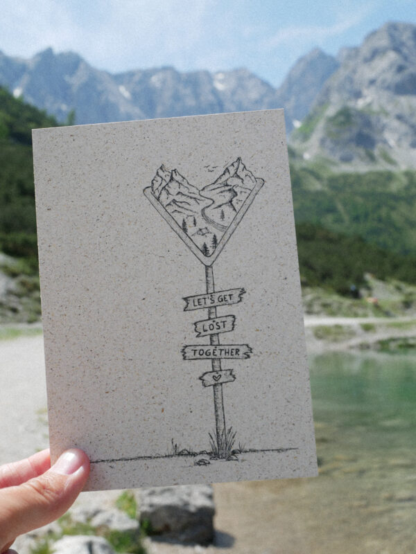 Karte Berge Let´s get lost together