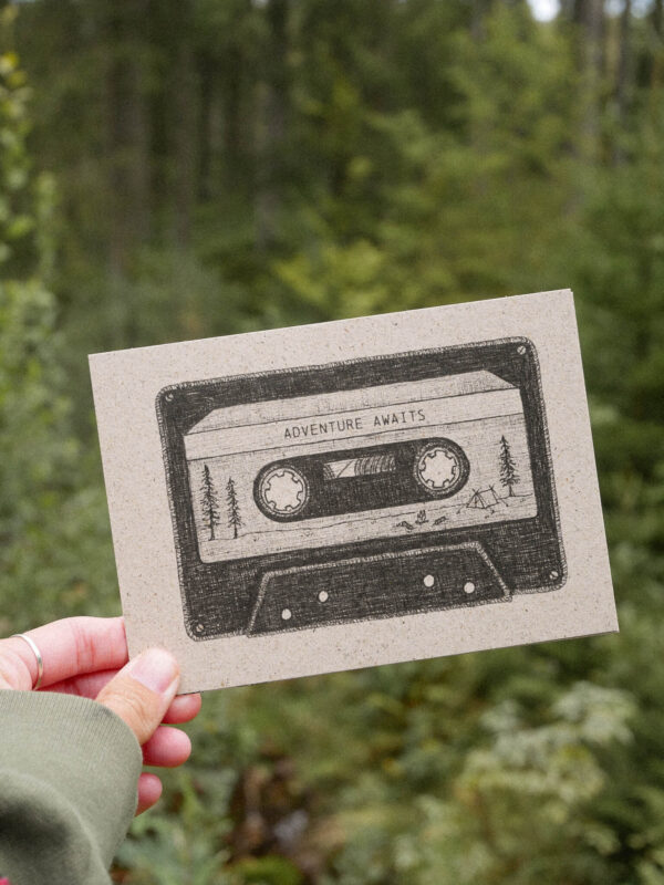 Karte Kassette Adventure awaits