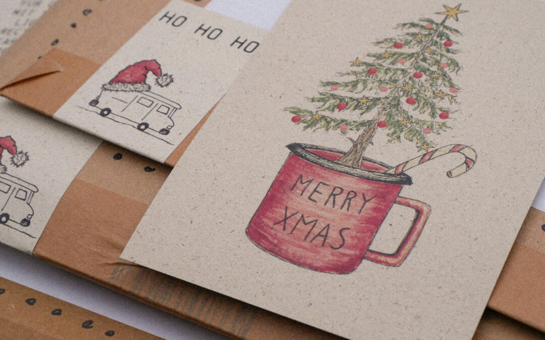 Coole Weihnachtskarten und besondere Geschenkanhänger