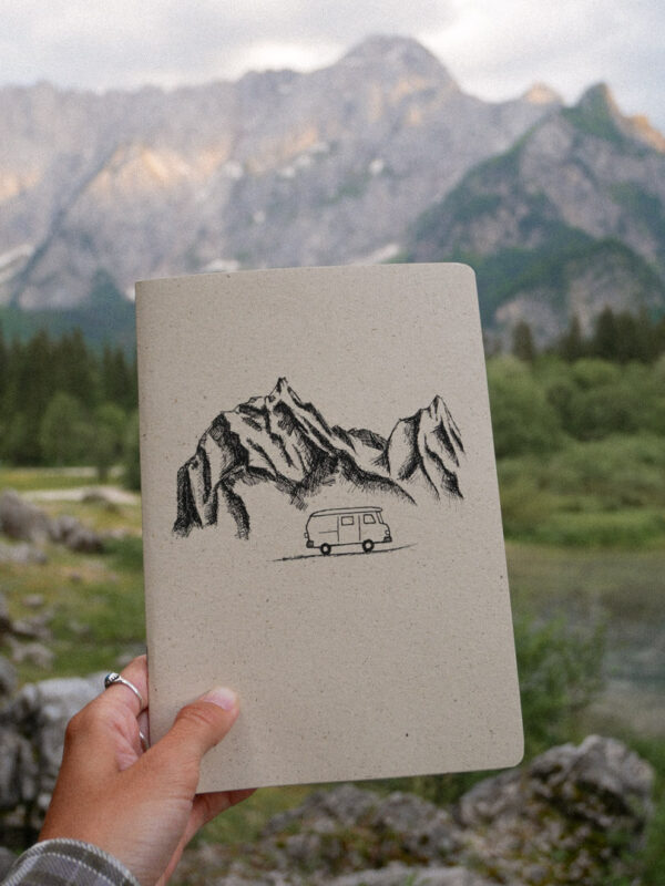 A5 Notizheft Berge und Camper